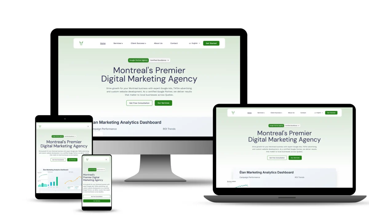 Élan Marketing project screenshot